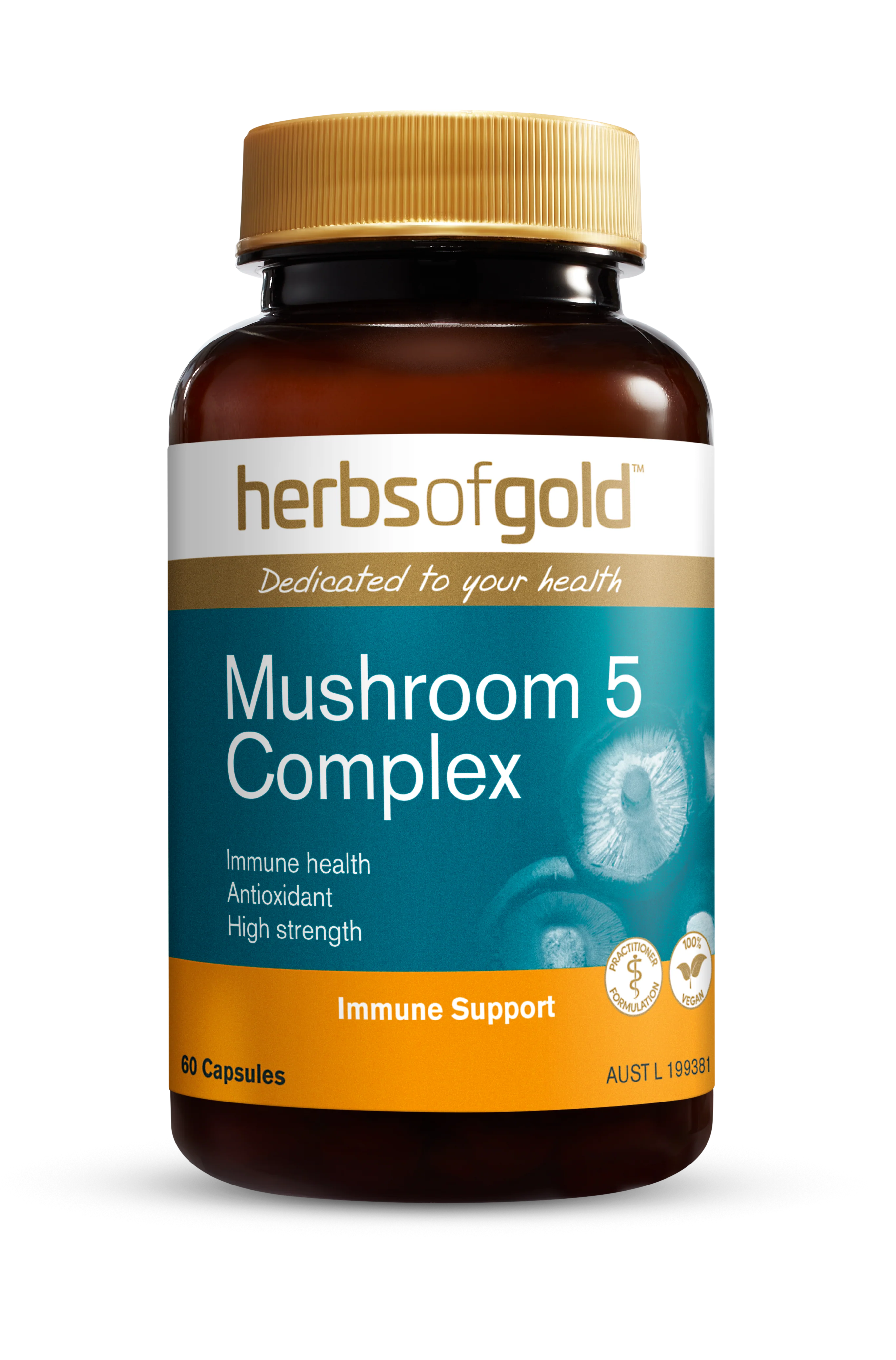 Herbs of Gold Mushroom 5 Complex 60 tablets