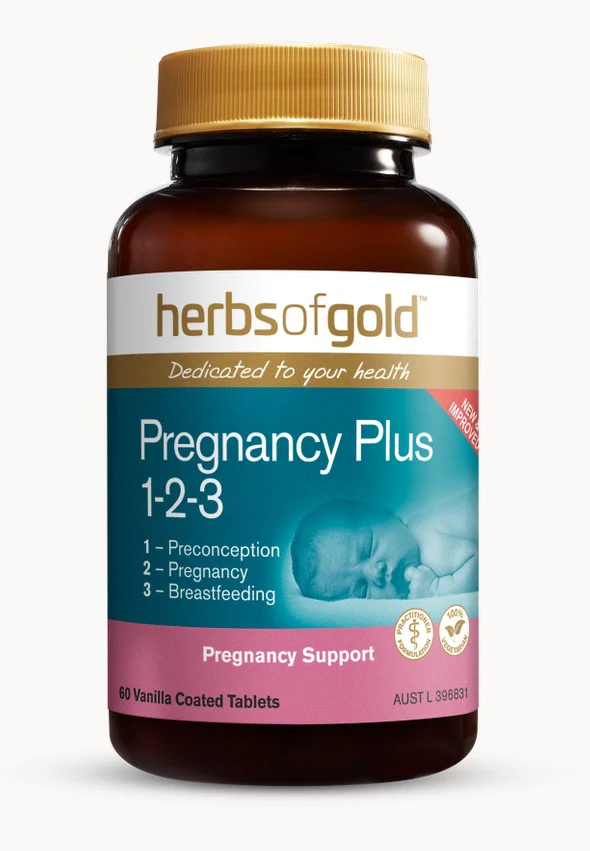 Herbs of Gold Pregnancy Plus 1-2-3 (New & Improved) 60 Tabets