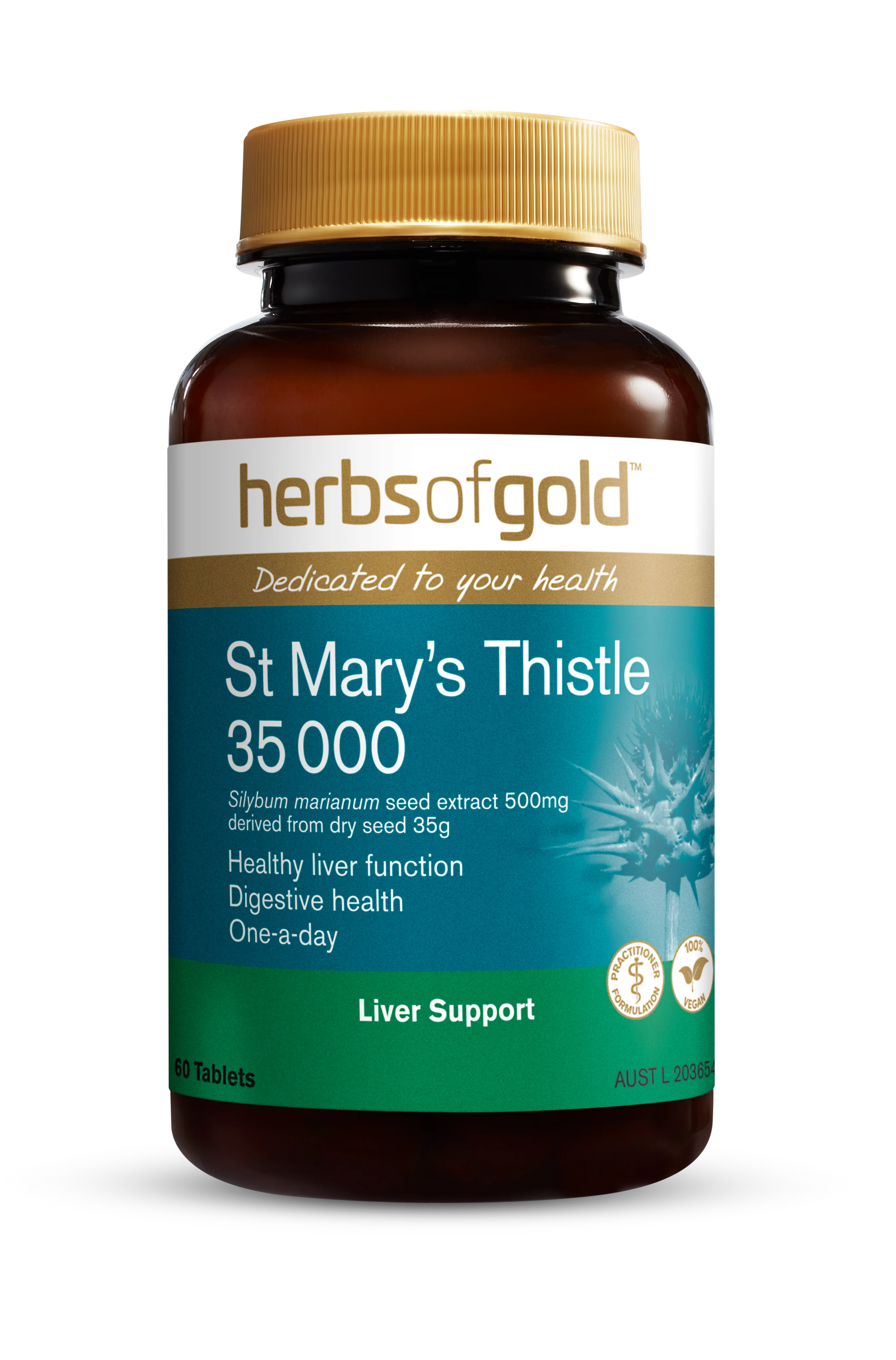 Herbs of Gold St Mary's Thistle 35000 60 tablets