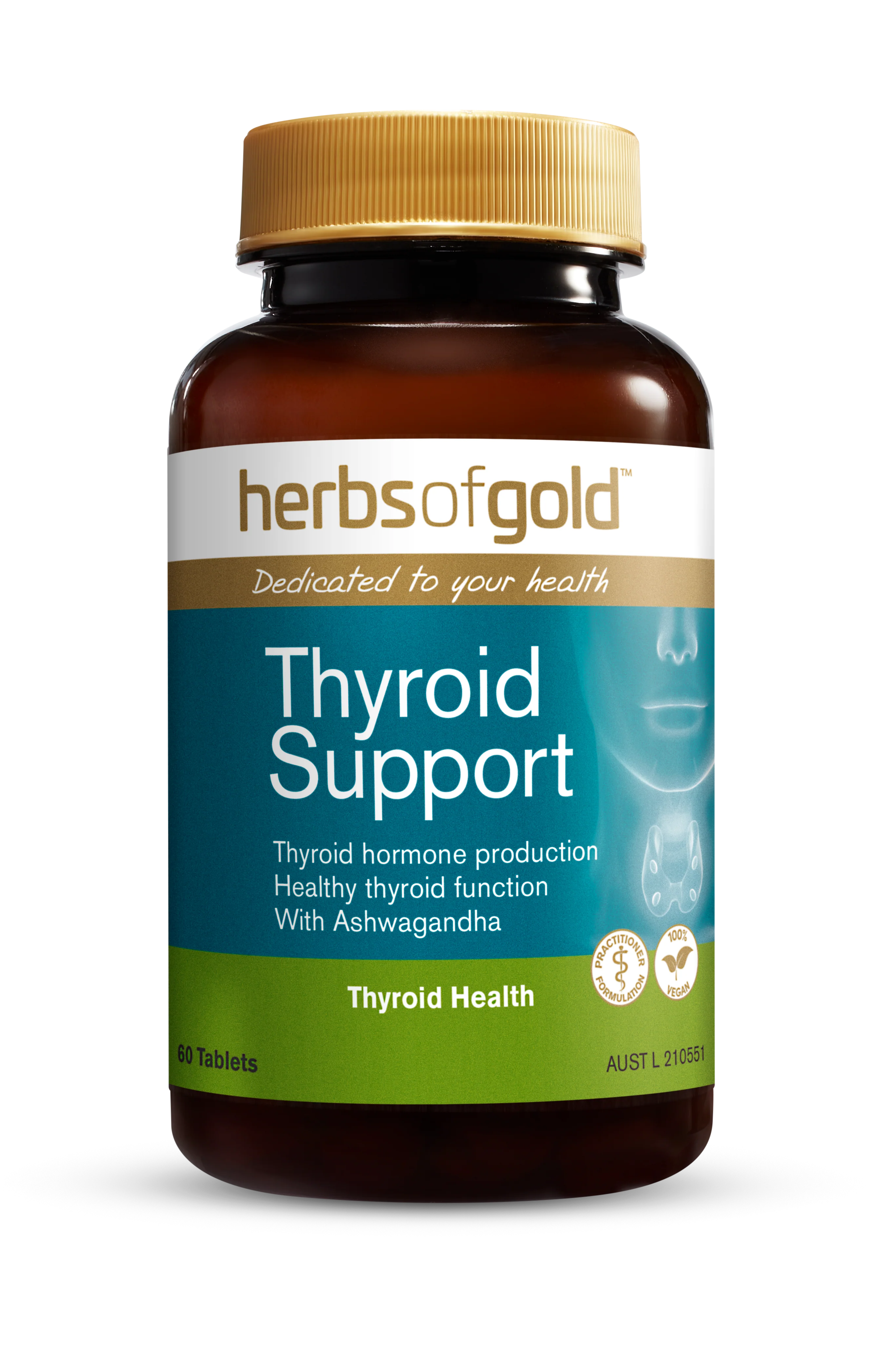 Herbs of Gold Thyroid Support 60 tablets