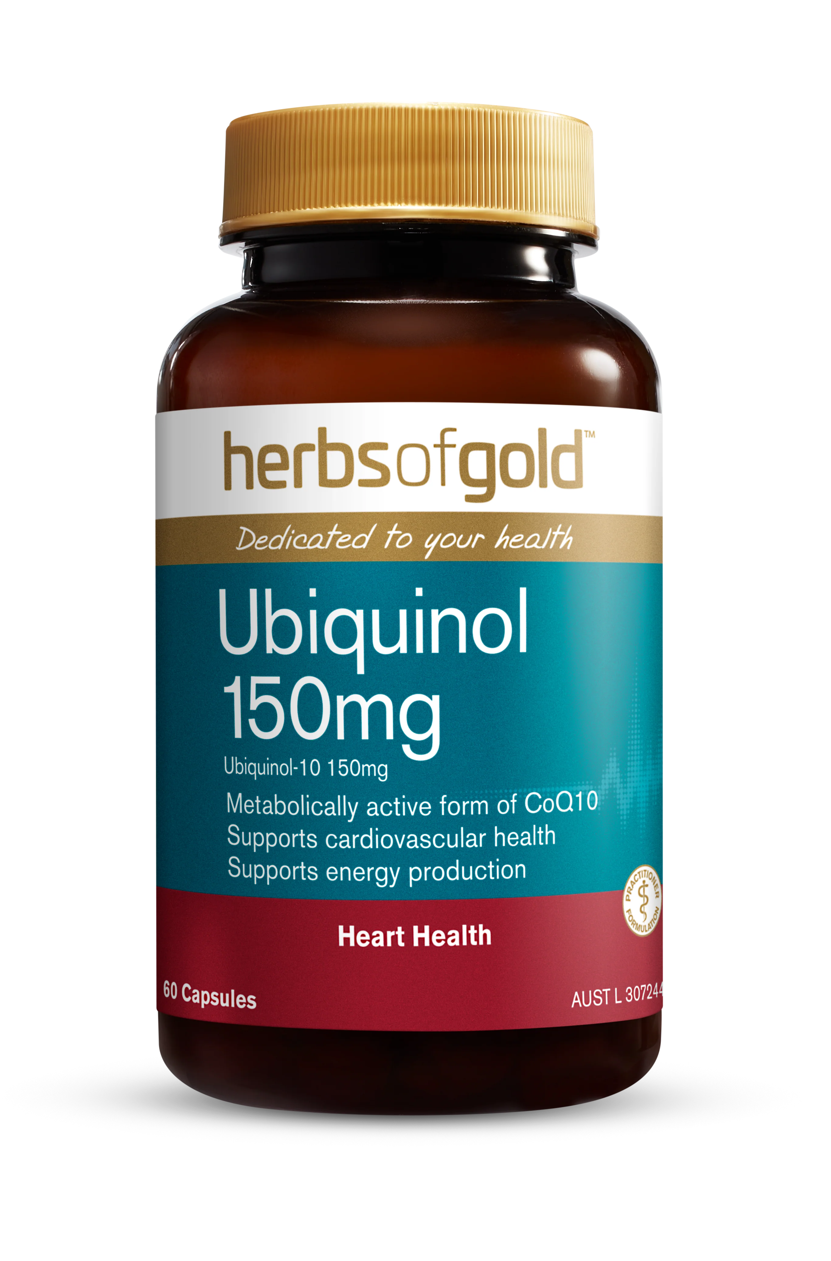 Herbs of Gold Ubiquinol 150mg - Image 2