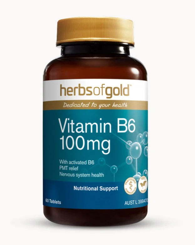 Herbs of Gold Vitamin B6 100mg 60 tablets
