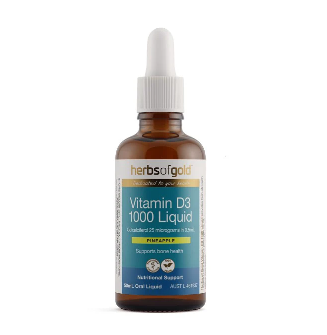 Herbs of Gold Vitamin D3 1000 Liquid 50ml