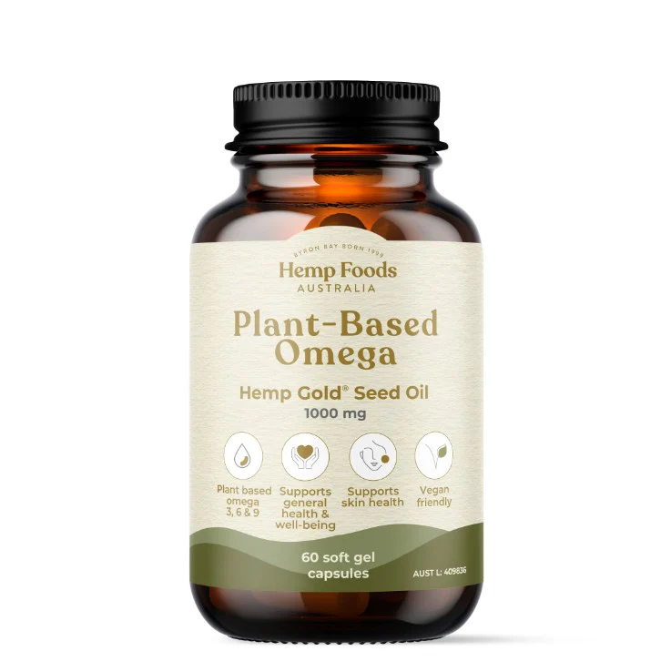 HFA Plant-Based Omega Capsules with Hemp Gold® Seed Oil 60 Caps
