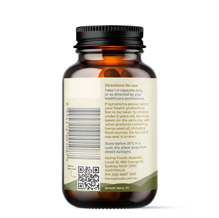 HFA Plant-Based Omega Capsules with Hemp Gold® Seed Oil 60 Caps - Image 3