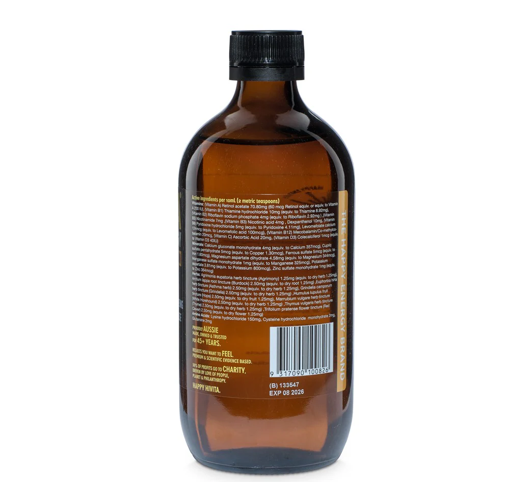 Hivita Happy Energy Liquid Multivitamin 500mL - Image 2