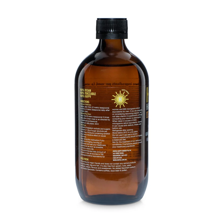 Hivita Happy Energy Liquid Multivitamin 500mL - Image 3