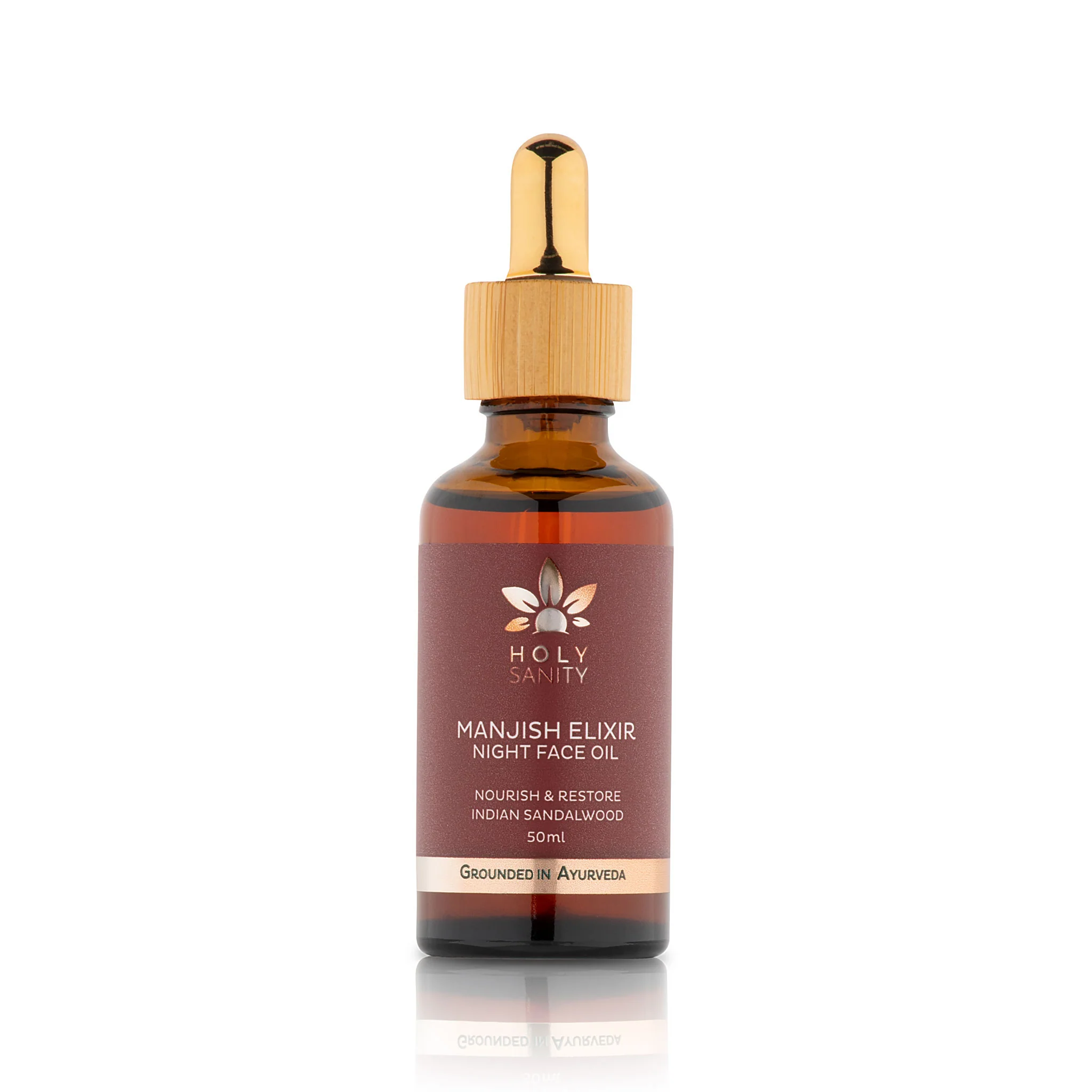 Holy Sanity Manjish Elixir Night Face Oil - Image 2