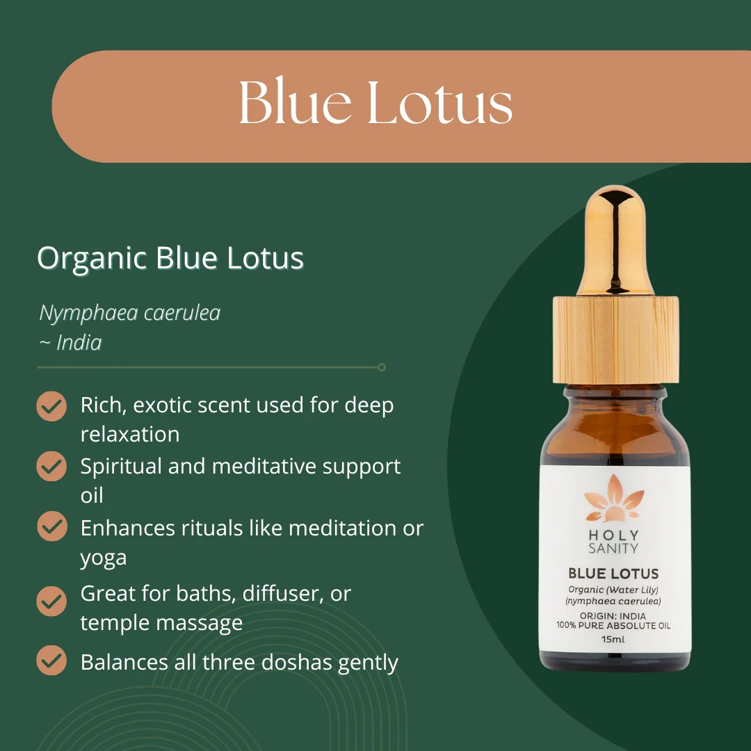Holy Sanity Organic Absolute Oil  Blue Lotus 15ml - Image 2