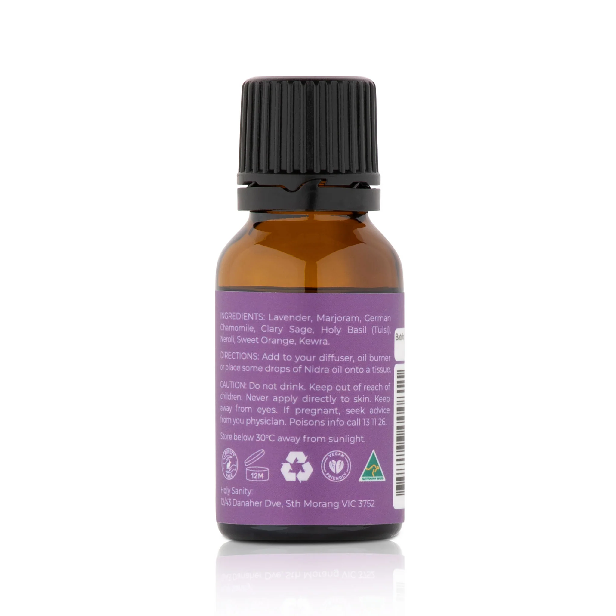 Holy Sanity Organic Essential Oil Blend Nidra Sleep 15ml - Image 2