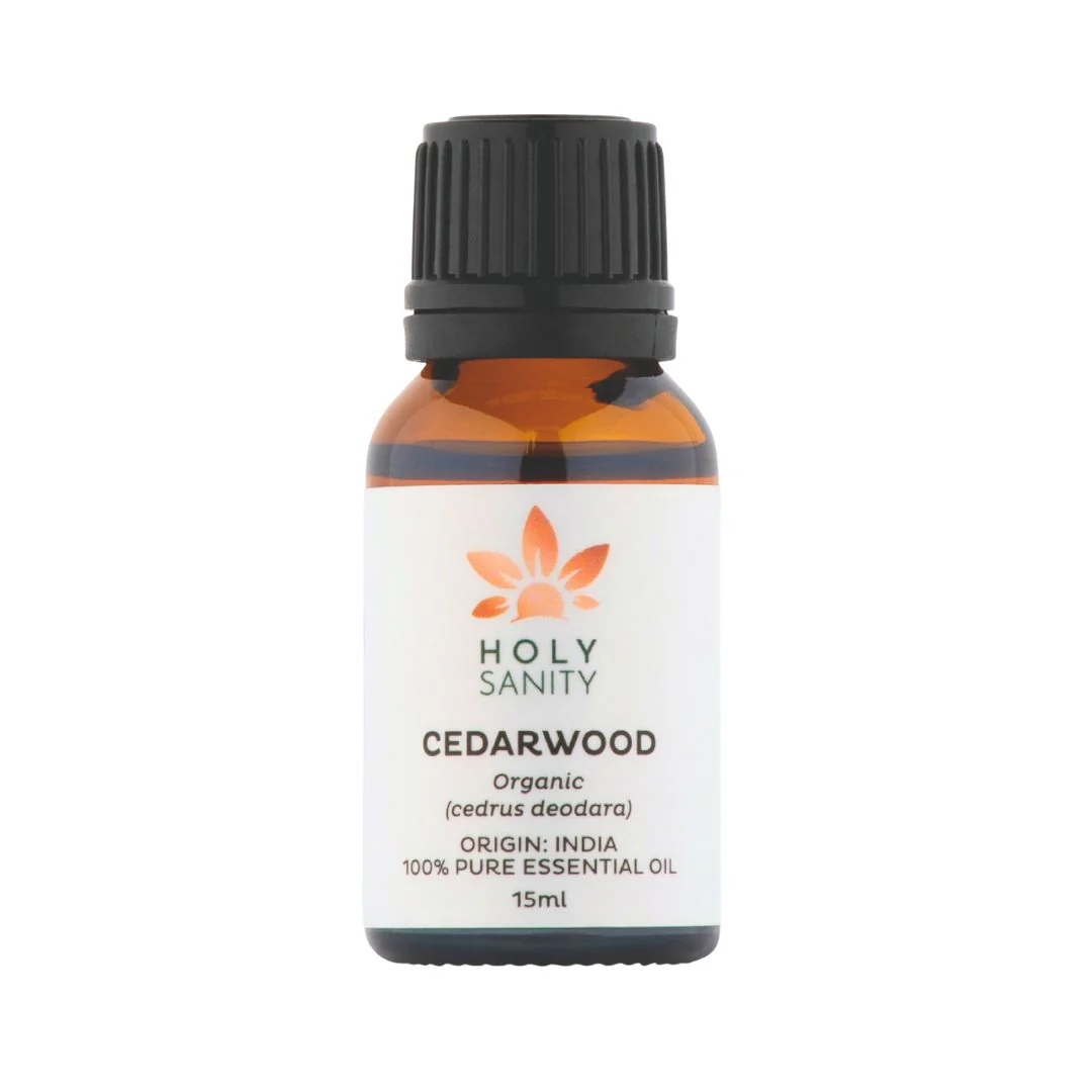 Holy Sanity Organic Essential Oil Cedarwood 15ml
