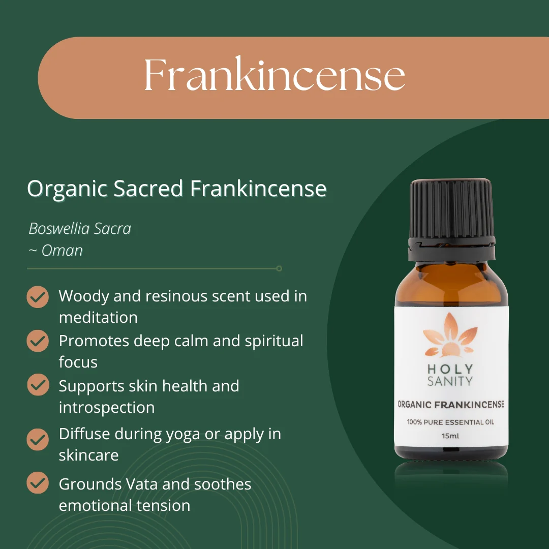 Holy Sanity Organic Essential Oil Frankincense 15ml - Image 2