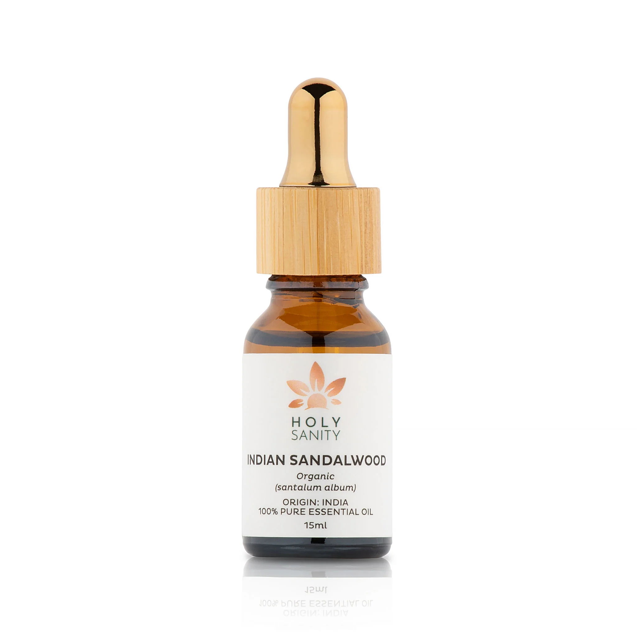 Holy Sanity Organic Essential Oil Indian Sandalwood 15ml