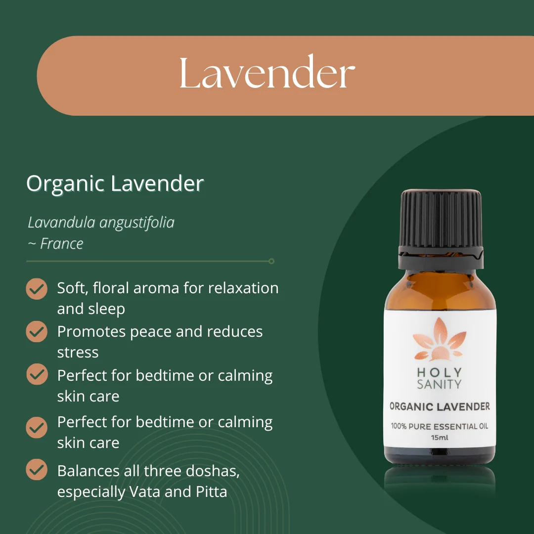 Holy Sanity Organic Essential Oil Lavender 15ml - Image 2