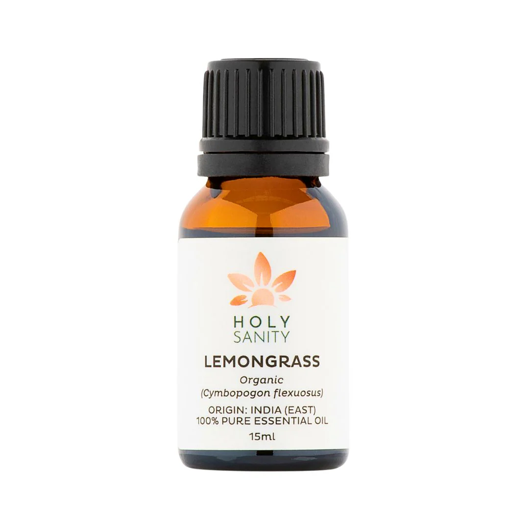 Holy Sanity Organic Essential Oil Lemongrass 15ml