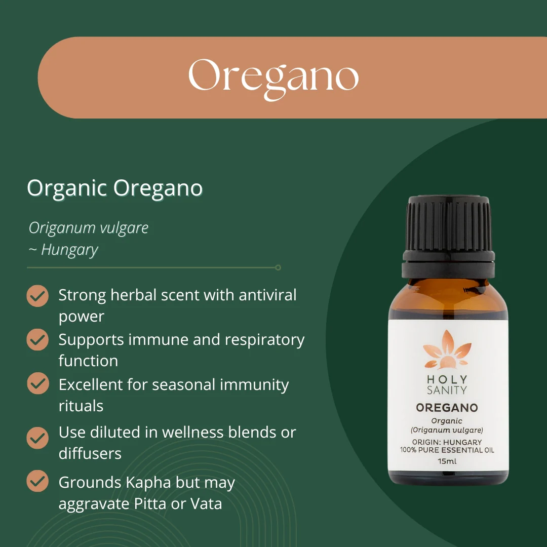 Holy Sanity Organic Essential Oil Oregano 15ml - Image 2