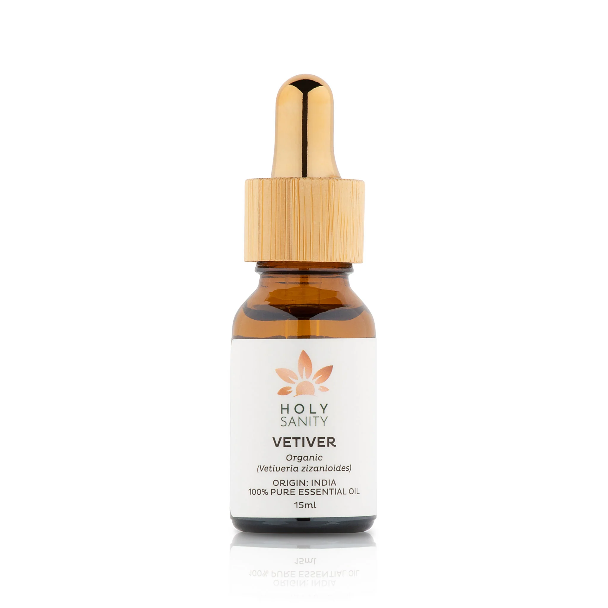 Holy Sanity Organic Essential Oil Vetiver 15ml