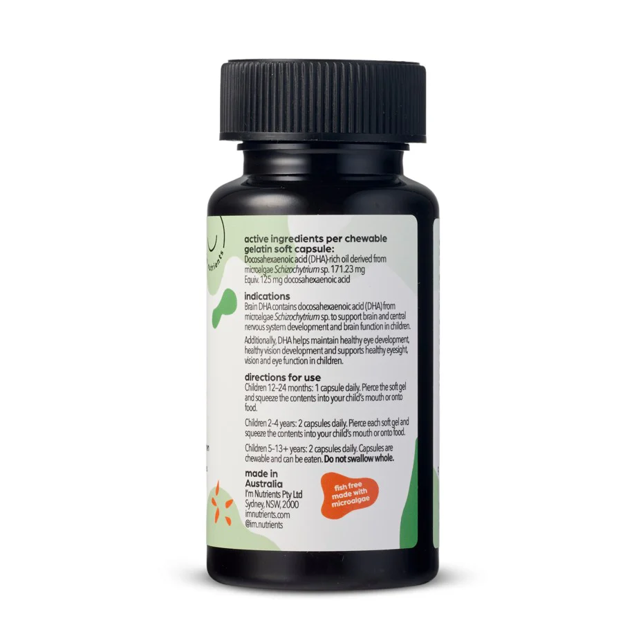 I’m Nutrients Brain DHA Children’s Chewable Soft Gel Capsules - Image 6