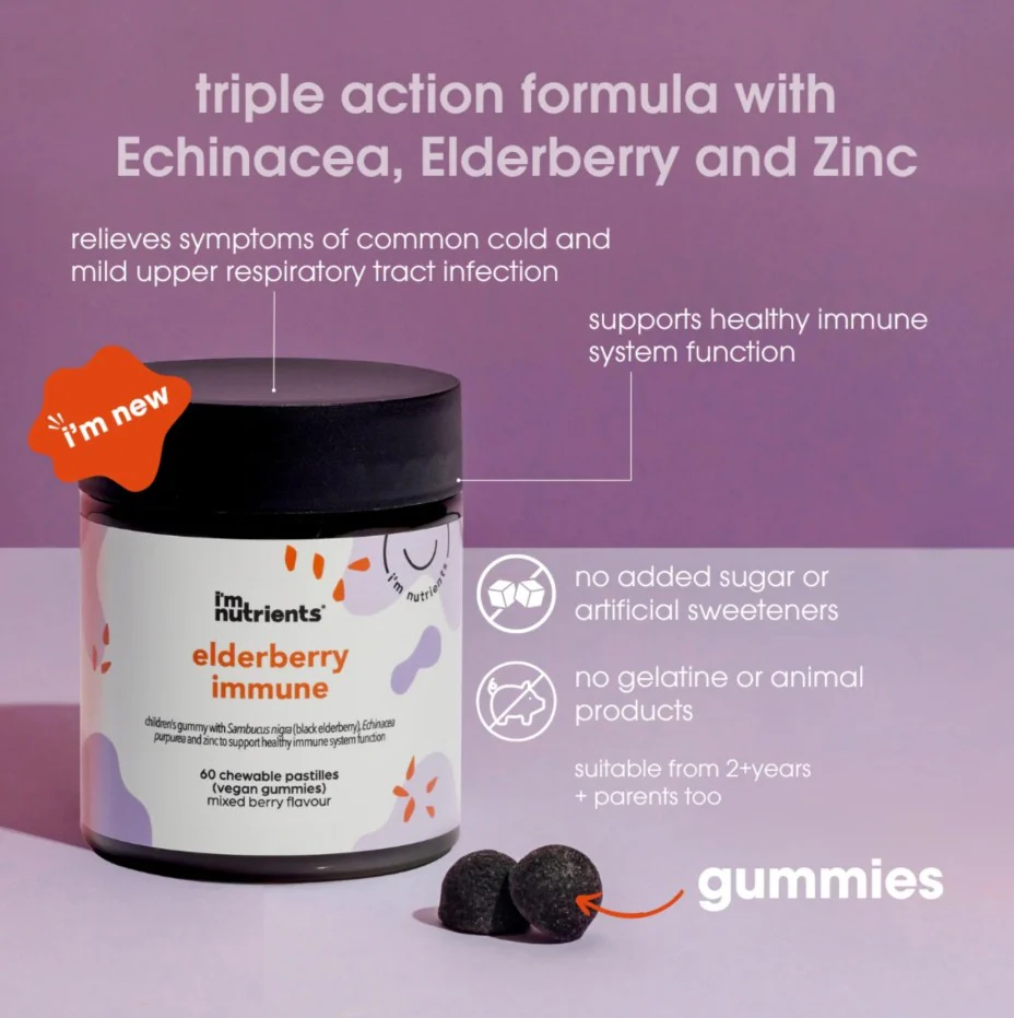 I’m Nutrients Elderberry Immune 60 Gummies - Image 3