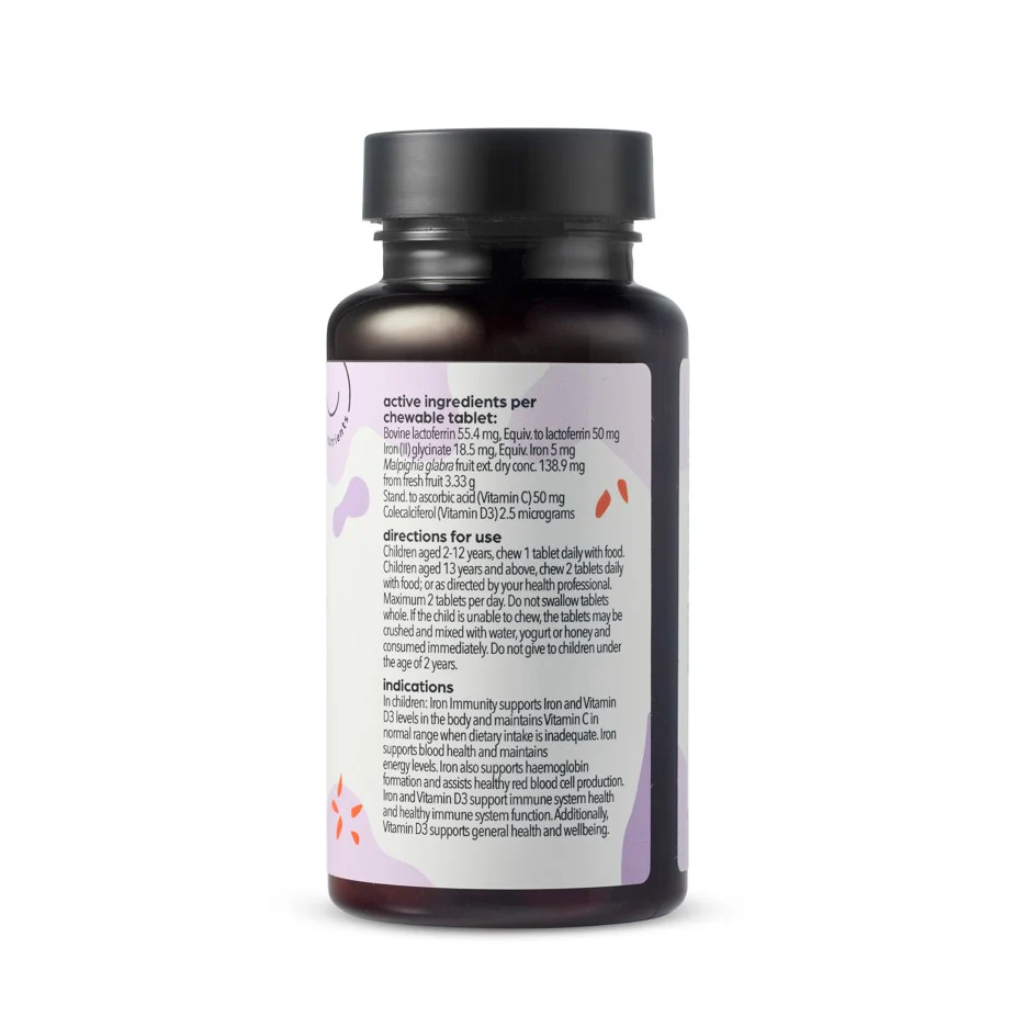 I’m Nutrients Iron Immunity Children’s Chewable Tablets - Image 3