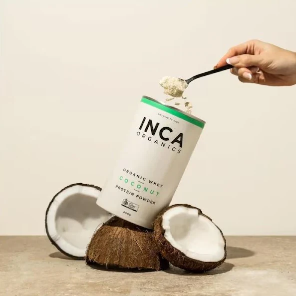 Inca Organics Organic Whey Protein Powder Coconut - Image 5