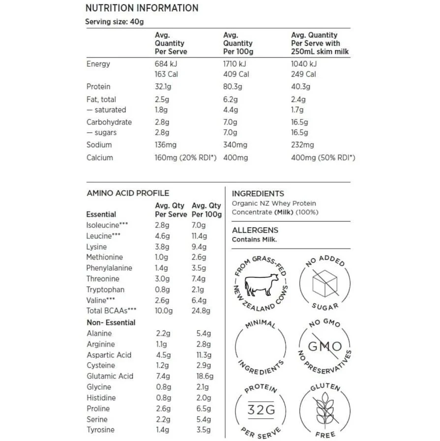 Inca Organics Organic Whey Protein Powder Natural - Image 3