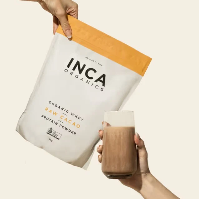 Inca Organics Organic Whey Protein Powder Raw Cacao - Image 6
