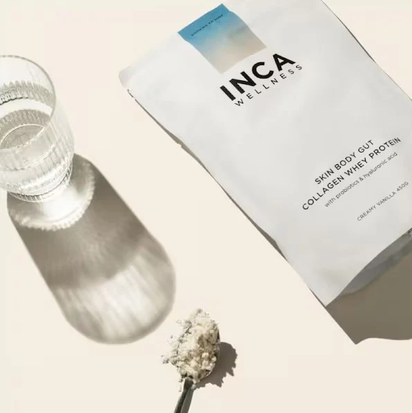 Inca Wellness Skin Body Gut Collagen Whey Protein Vanilla 450g - Image 4