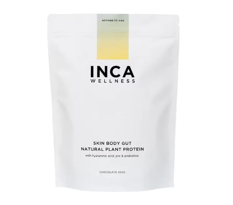 Inca Wellness Skin Body Gut Plant Protein Powder Chocolate 450g