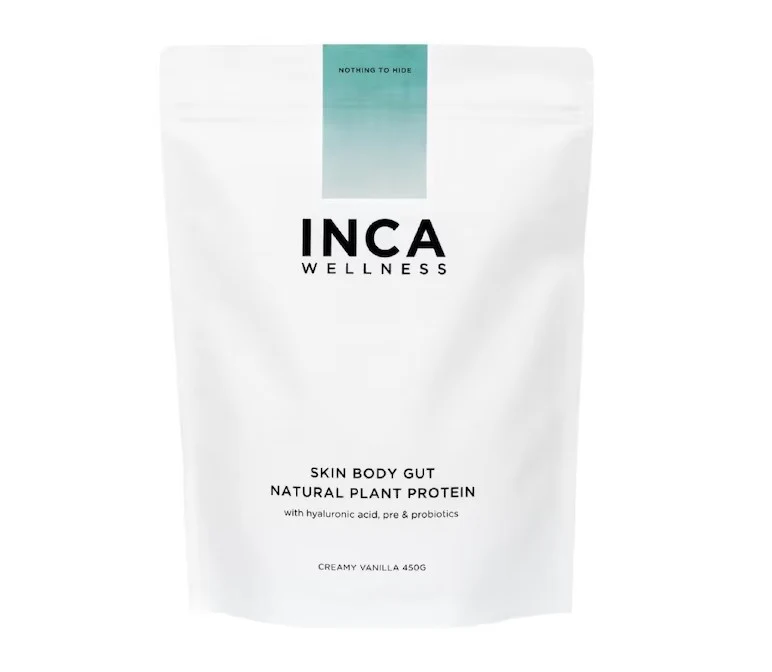 Inca Wellness Skin Body Gut Plant Protein Powder Vanilla 450g