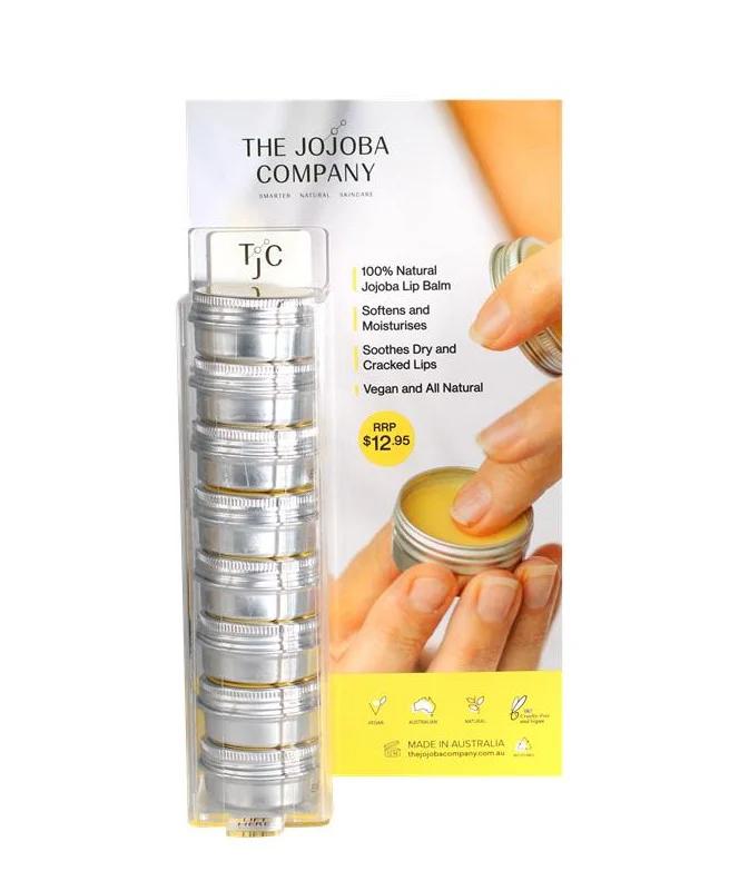 The Jojoba Company Jojoba Lip Balm 10g Box of 8