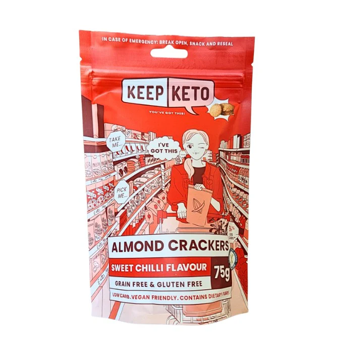 Keep Keto Crackers Sweet Chilli 75g