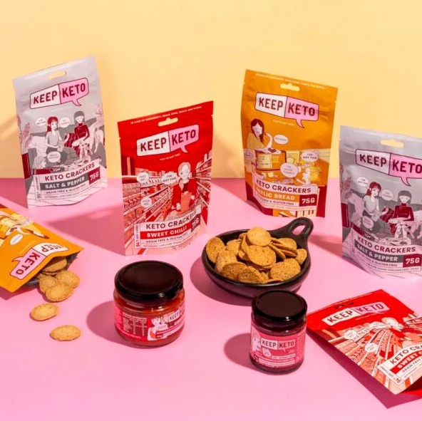 Keep Keto Crackers Sweet Chilli 75g - Image 4