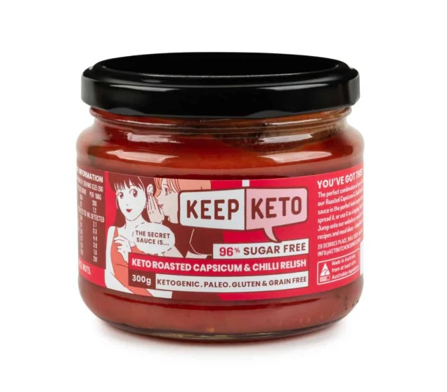 Keep Keto Roasted Capsicum and Chilli Relish 300g