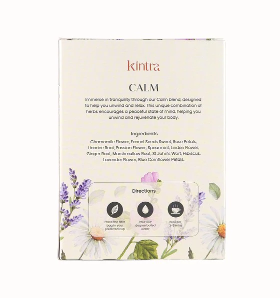 Kintra Foods Herbal Tea Calm 25 Tea Bags - Image 2