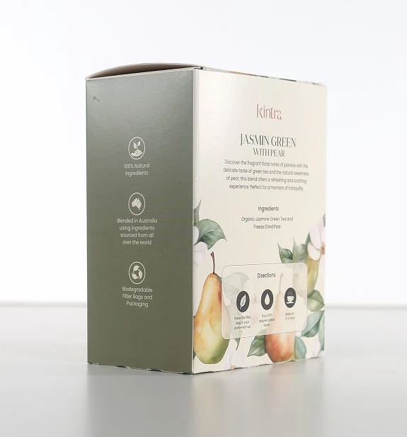 Kintra Foods Jasmine Green with Pear 25 Teabags - Image 3