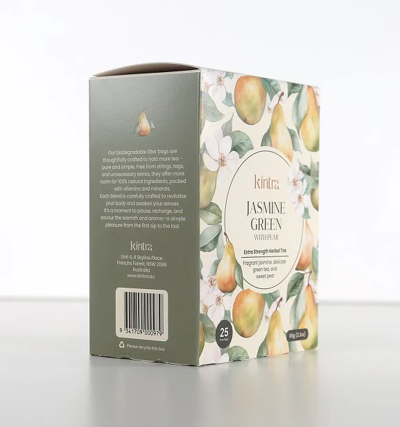 Kintra Foods Jasmine Green with Pear 25 Teabags - Image 4