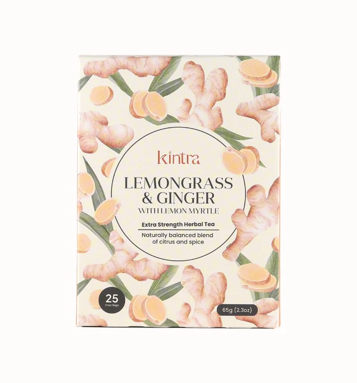 Kintra Foods Lemongrass & Ginger with Lemon Myrtle 25 Teabags