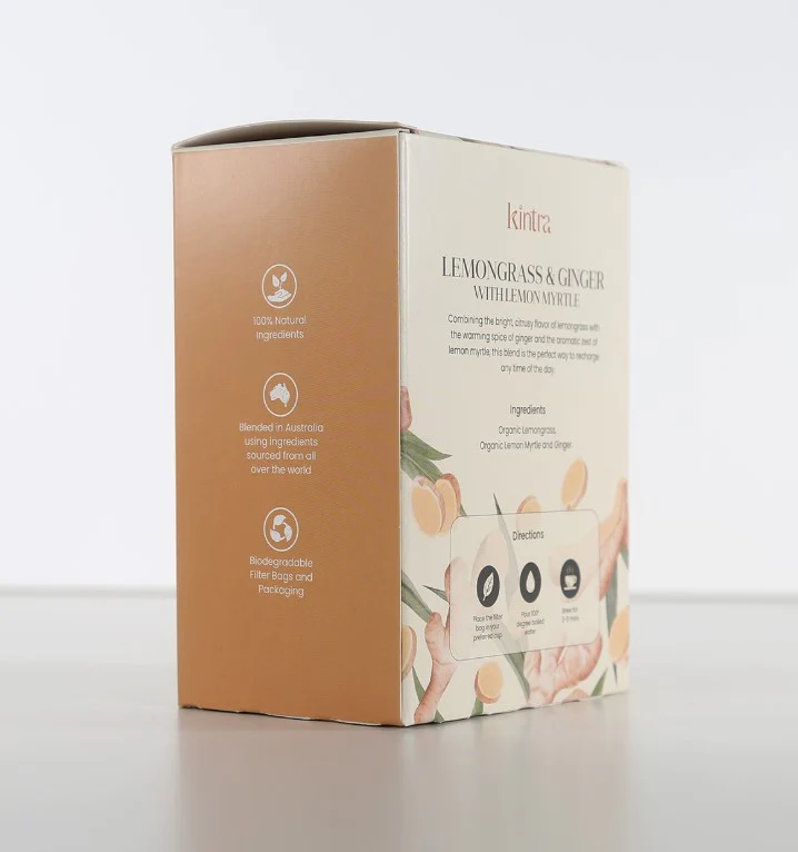 Kintra Foods Lemongrass & Ginger with Lemon Myrtle 25 Teabags - Image 3