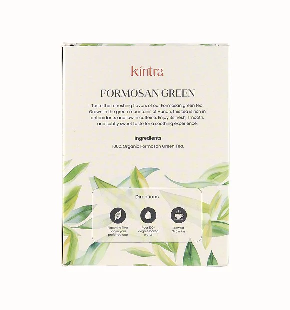 Kintra Foods Organic Formosan Green 32 Tea Bags - Image 2