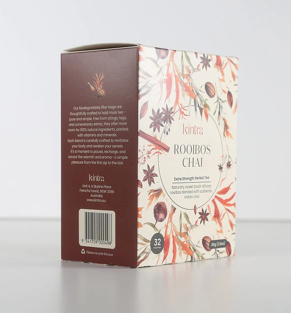 Kintra Foods Organic Rooibos Chai 32 Tea Bags - Image 4