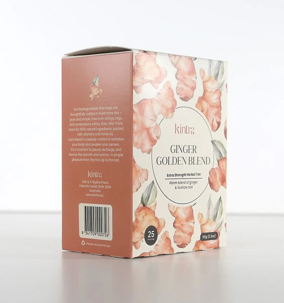 Kintra Foods Tea Ginger Golden Blend Bags 25 Tea Bags - Image 3