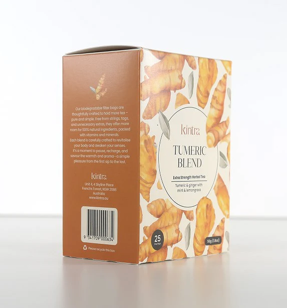 Kintra Foods Turmeric Herbal Tea 25 Teabags - Image 3
