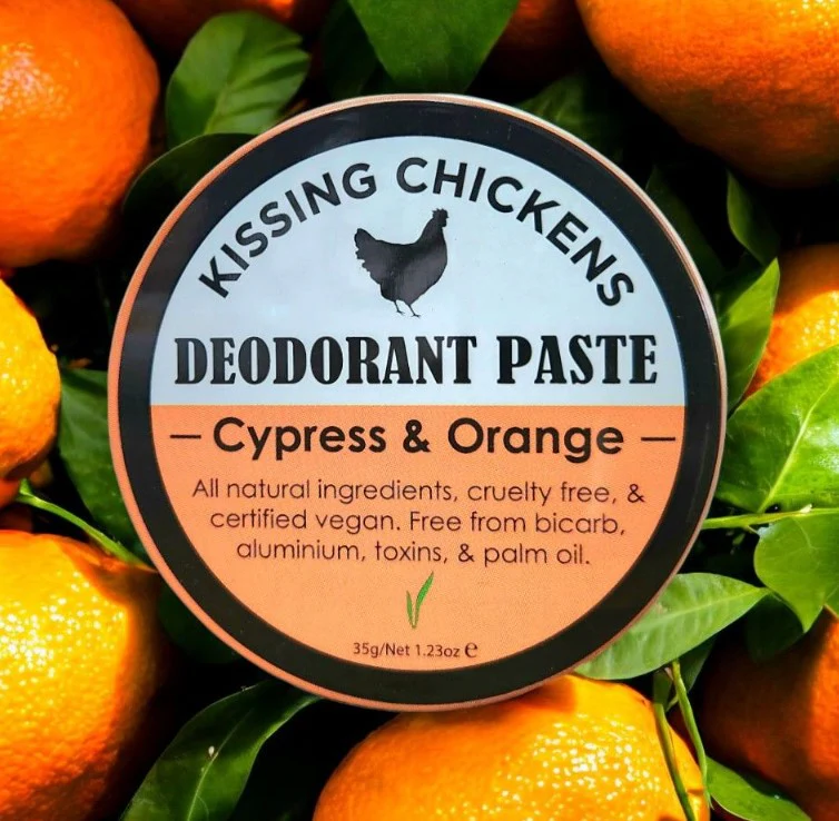 Kissing Chickens Natural Deodorant Paste Cypress & Orange 35g - Image 3