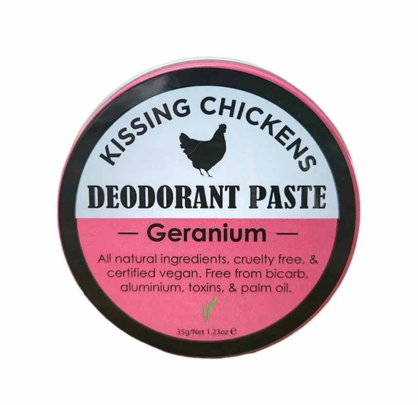 Kissing Chickens Natural Deodorant Paste Geranium 35g