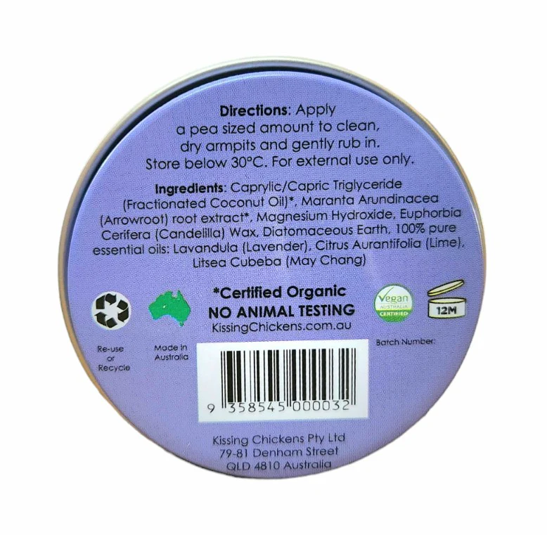 Kissing Chickens Natural Deodorant Paste Lavender 35g - Image 2