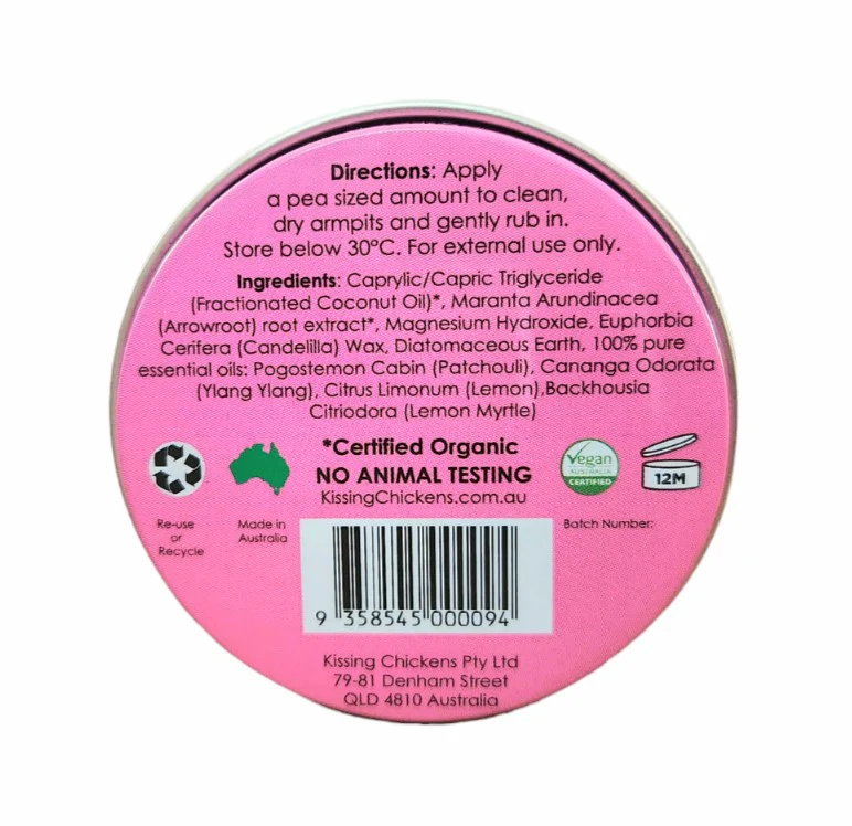 Kissing Chickens Natural Deodorant Paste Patchouli & Ylang Ylang 35g - Image 2