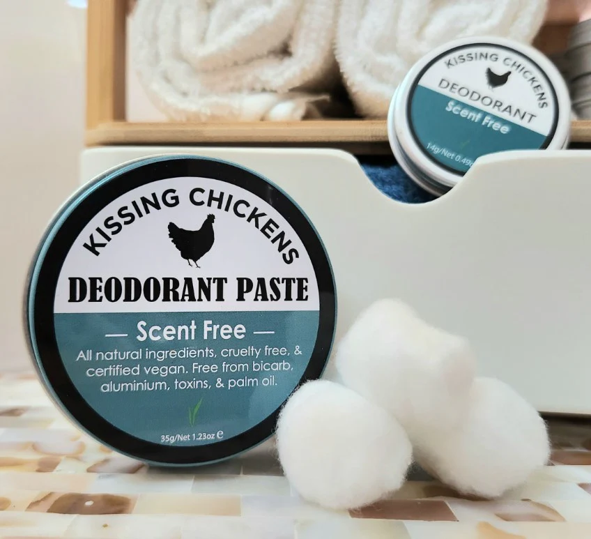 Kissing Chickens Natural Deodorant Paste Scent Free 35g - Image 4
