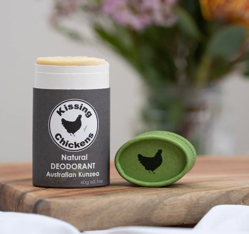 Kissing Chickens Natural Deodorant Stick Australian Kunzea 60g - Image 3