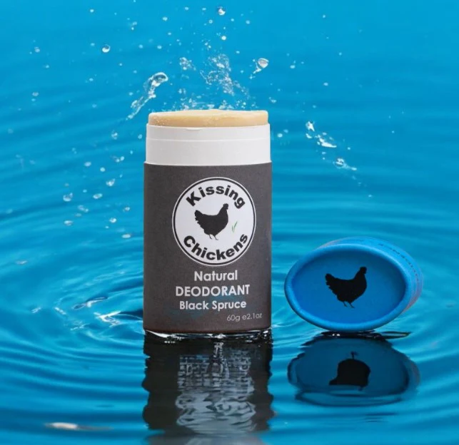 Kissing Chickens Natural Deodorant Stick Black Spruce 60g - Image 3